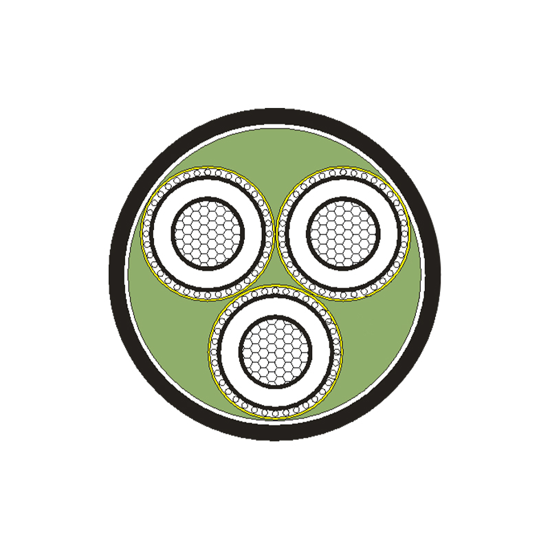 XLPE szigetelt tápkábel 3,6/6kV -26/35kV névleges feszültséghez